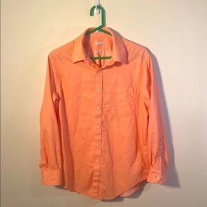 Izod Orange Casual Button Down Shirt